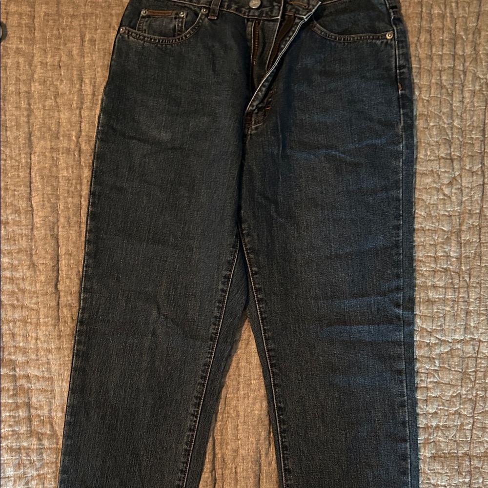 Calvin Klein Jeans Women's Straight Leg Dark Blue